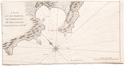 A Plan of the Harbour of Chequetan or Seguateneo lying in the latitude of 17d.36m No.